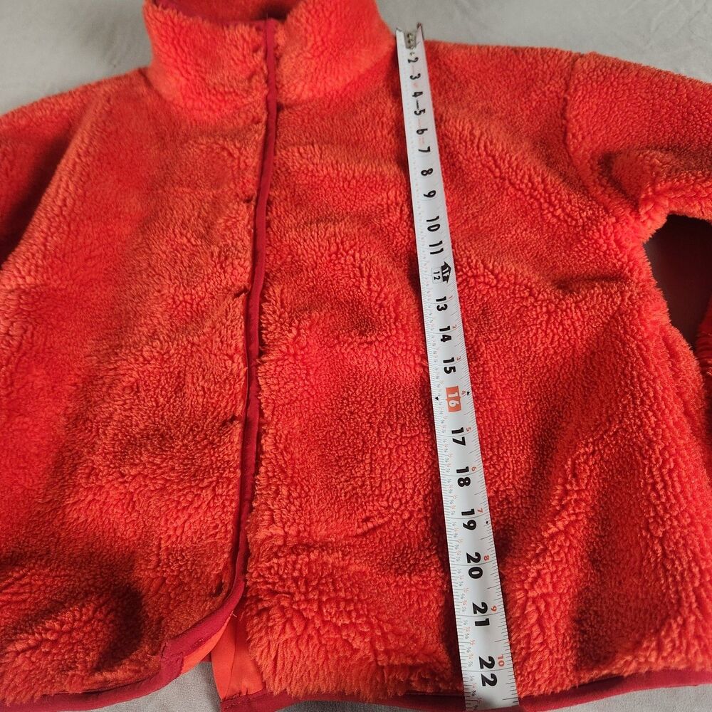 Disney Park Jacket Womens M Orange Heavyweight Fleece Button Pockets Coat - Picture 7 of 12